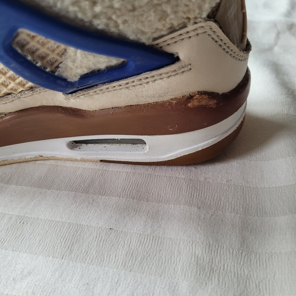 Air Jordan  Cream and Brown Sneakers Size 4 1/2 Y - Picture 10 of 11
